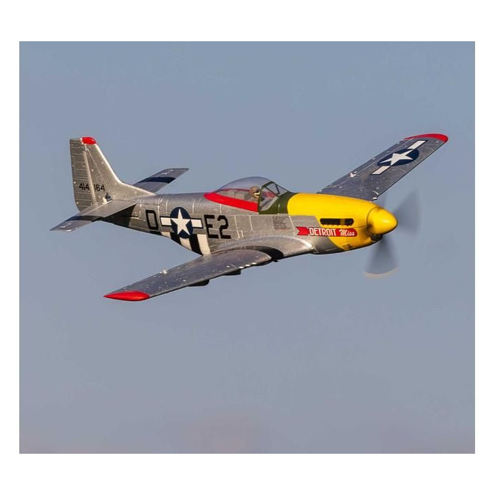 E-flite UMX P-51D Mustang “Detroit Miss” AS3X Safe Select BNF Basic