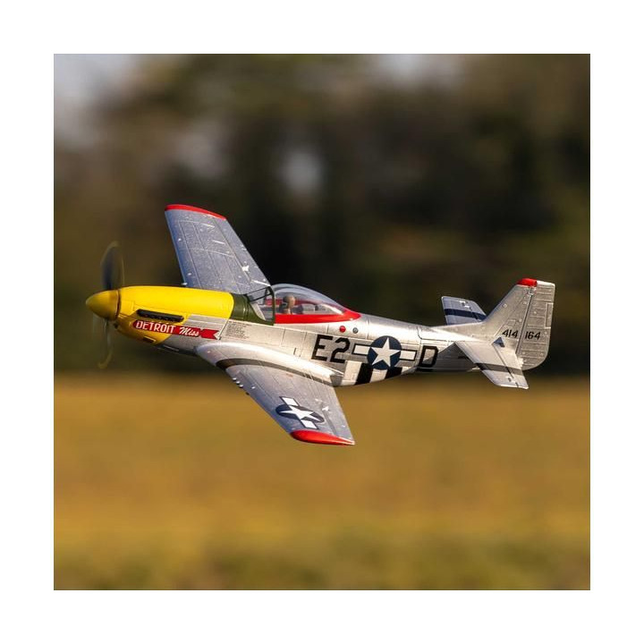 E-flite UMX P-51D Mustang “Detroit Miss” AS3X Safe Select BNF Basic
