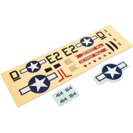 E-flite samolepky: P-51D Mustang 0.49m Detroit Miss