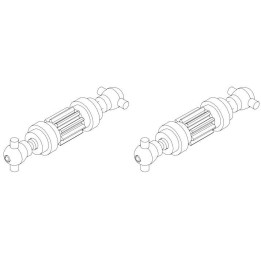 Turbo Racing Osa předních kol C50 2 ks