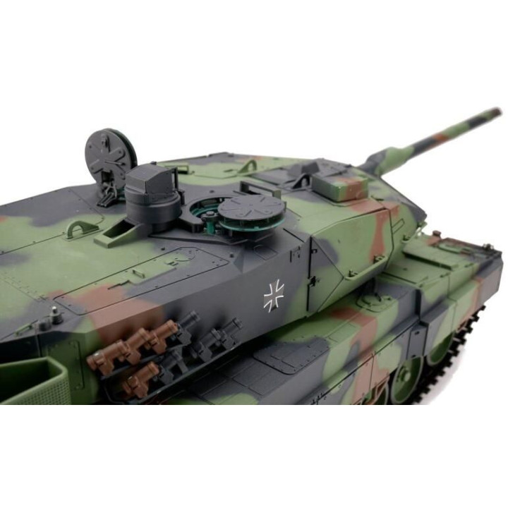 TORRO tank 1/16 RC LEOPARD 2A6 kamufláž - BB +IR (kovové pásy)