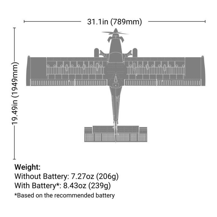 E-flite Draco 0.8m AS3X SAFE Select BNF Basic