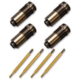 Traxxas tělo tlumiče GTR hliník/PTFE, pístnice TiN (4)