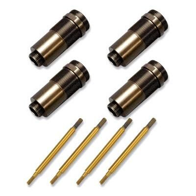 Traxxas tělo tlumiče GTR hliník/PTFE, pístnice TiN (4)