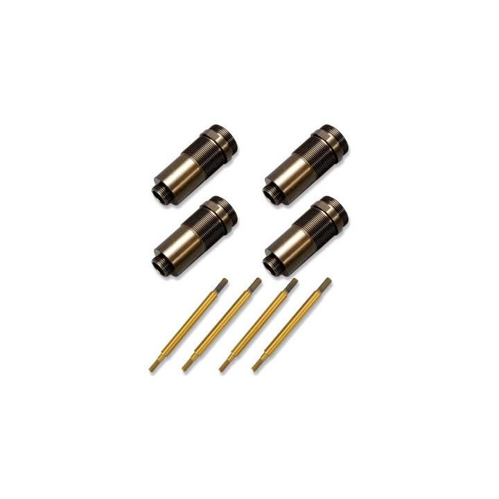 Traxxas tělo tlumiče GTR hliník/PTFE, pístnice TiN (4)