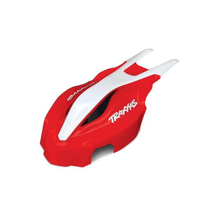 Traxxas kapotáž přední červená/bílá: Aton