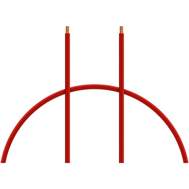 Kabel silikon 6.0mm2 1m (červený)