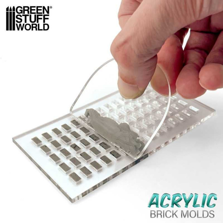 Acrylic molds - Trihex Paver 1:35 / Akrylové formy - Dlažba Trihex