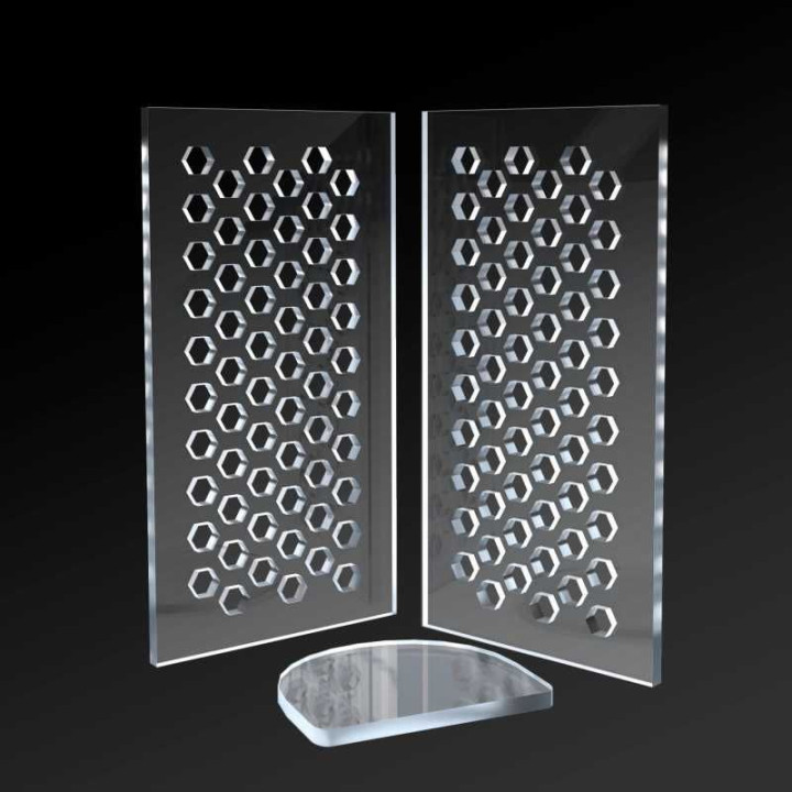 Acrylic molds - Hexagonal Paver 1:35 / Akrylové formy - Šesťhranná dlažba