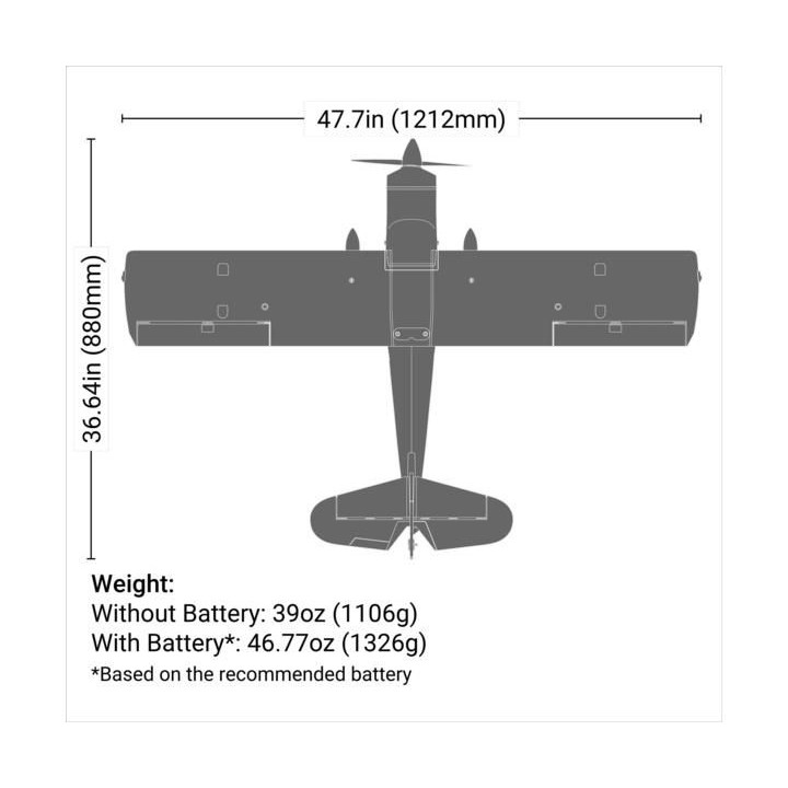 E-flite Decathlon RJG 1.2m SAFE Select BNF Basic