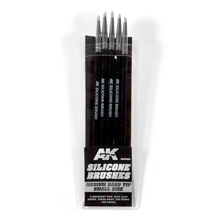SILICONE BRUSHES MEDIUM TIP SMALL (5 SILICONE PENCILS)