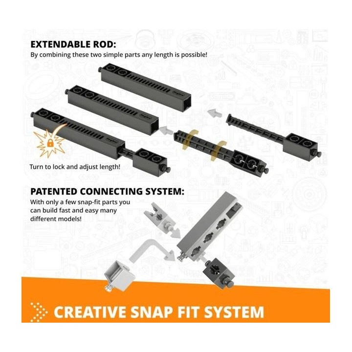 Engino Creative Builder 50 modelů + motor
