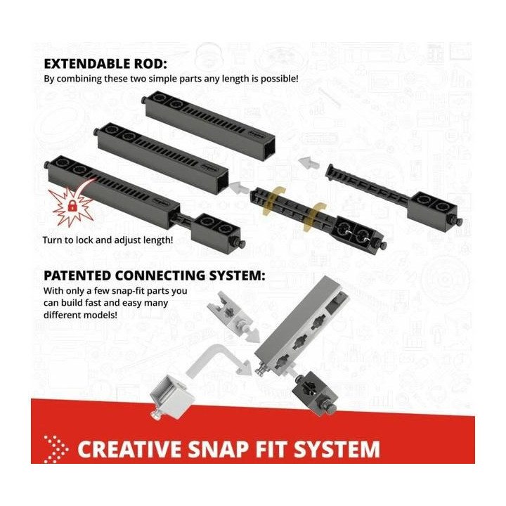 Engino Creative Builder 90 modelů + motor
