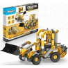 Engino Creative Builder nakladač  3v1 je stavebnice, která rozvíjí kreativitu dětí. Mladí milovníci stavebních strojů si s touto praktickou výukovou stavebnicí postaví svá oblíbená vozidla - jako je rypadlo, nakladač a sklápěč. Věk 6+.