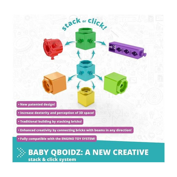 Engino Baby Qboidz Moje první kroky - malý set