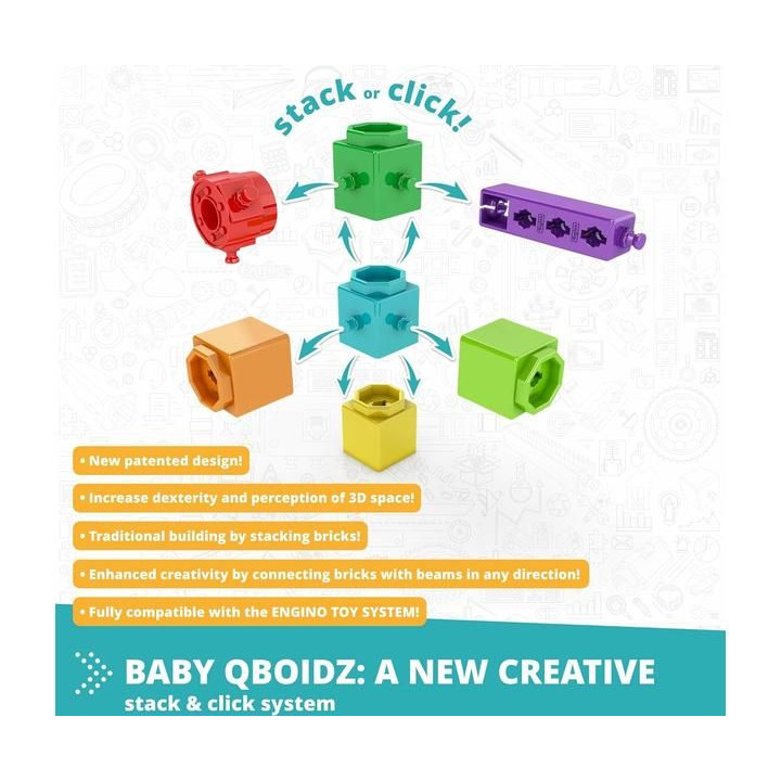 Engino Baby Qboidz Moje první kroky - střední set