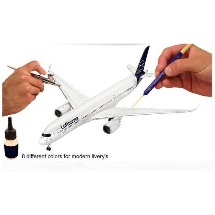 Sada barev Aqua Color 36203 - Modern Airliner (8 x 17ml)