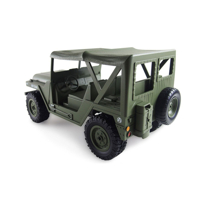 Amewi Americké vojenské terénne vozidlo 1:14 4WD RTR, vojenská zelená