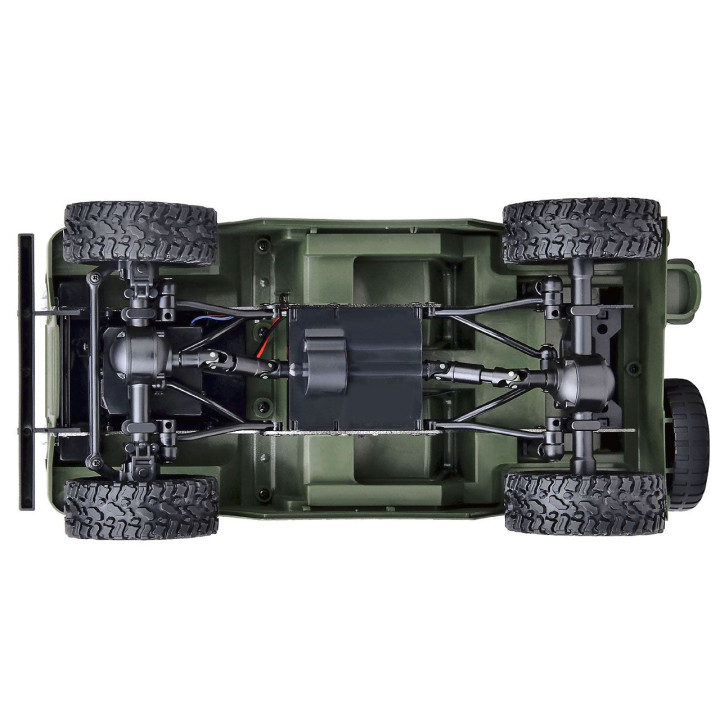 Amewi Americké vojenské terénne vozidlo 1:14 4WD RTR, vojenská zelená