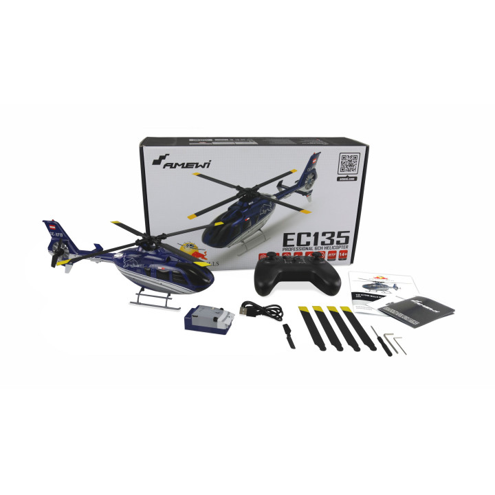 Amewi THE FLYING BULLS EC135 PRO BRUSHLESS 6CH 352MM HELICOPTER 6G RTF