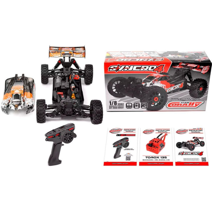 SYNCRO-4 - BUGGY 4WD 3-4S - RTR - oranžová