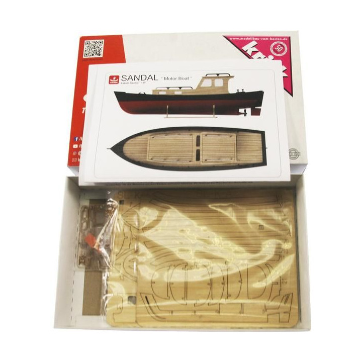 Türkmodel kabinový motorový člun 1:35 kit
