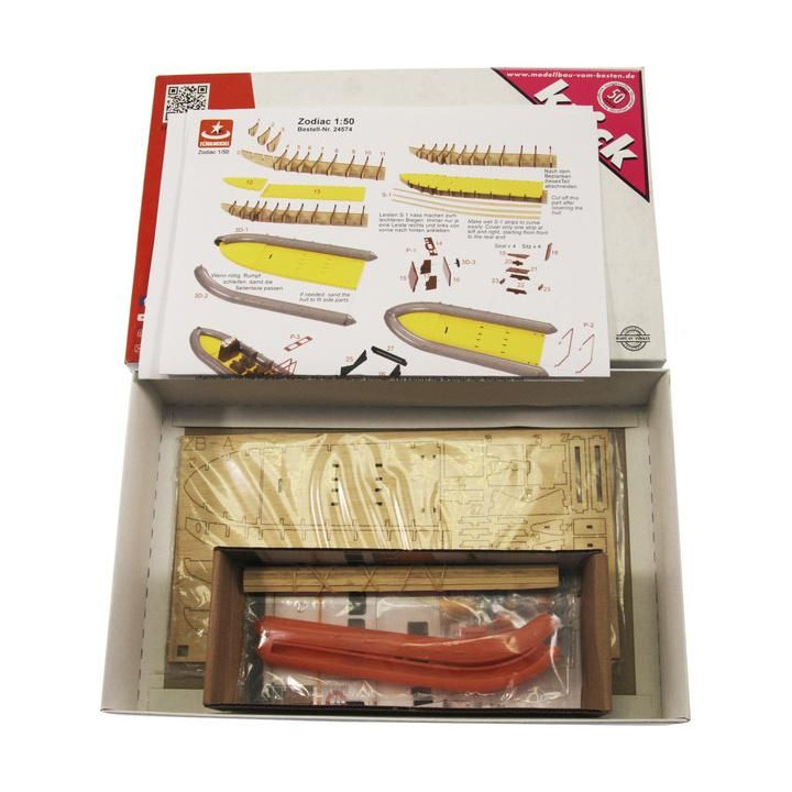 Türkmodel Zodiac nafukovací člun 1:50 kit