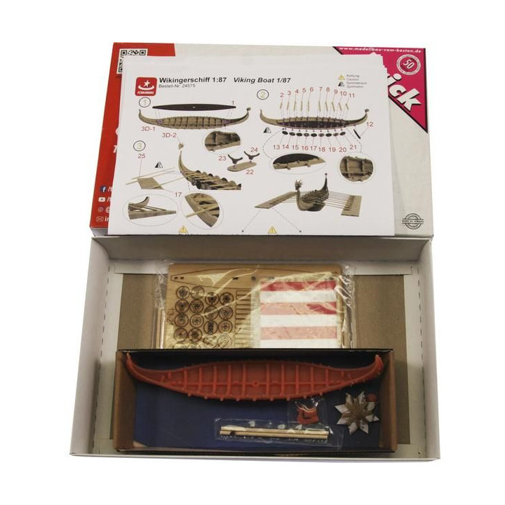 Türkmodel vikingská loď 1:87 kit