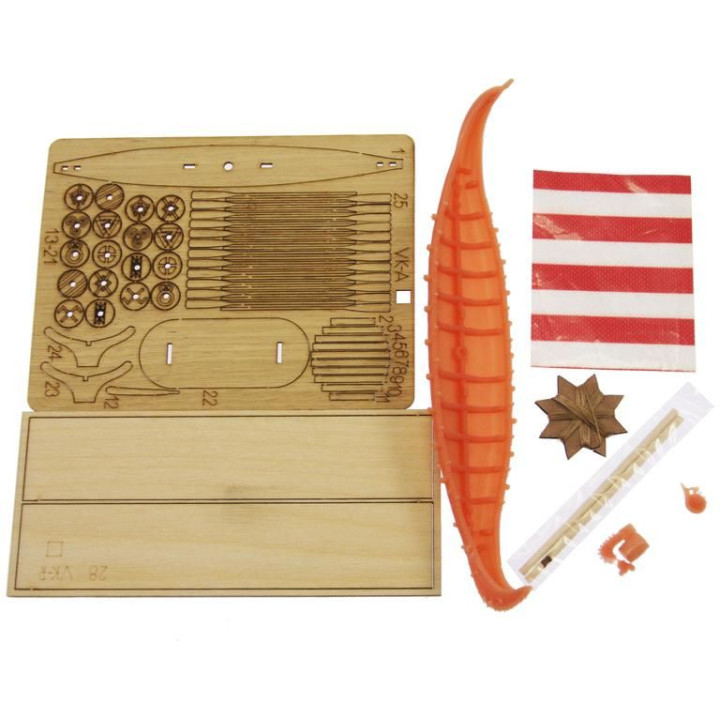 Türkmodel vikingská loď 1:87 kit