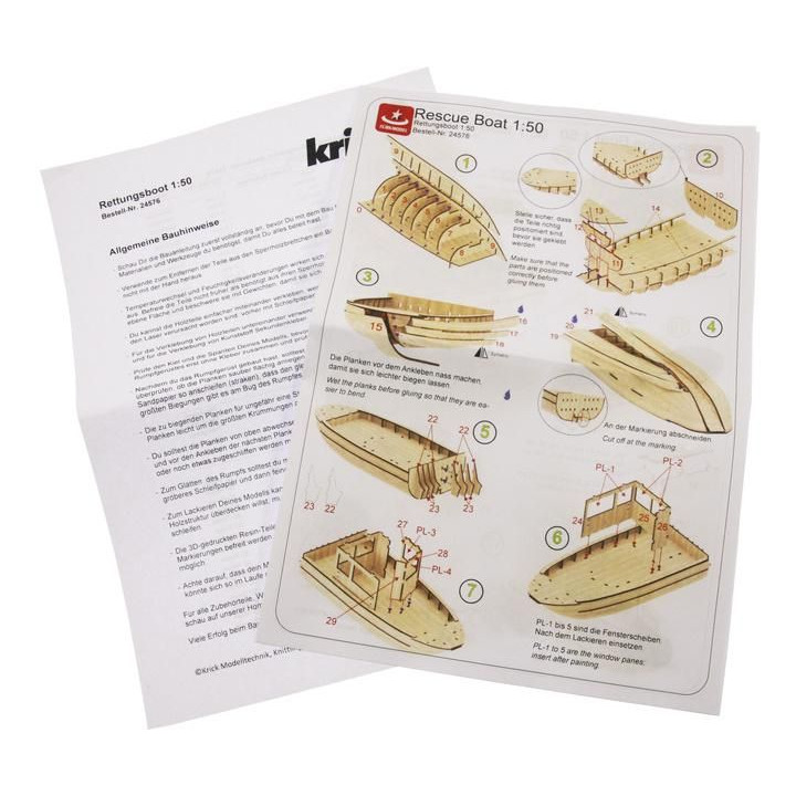 Türkmodel záchranný člun 1:50 kit