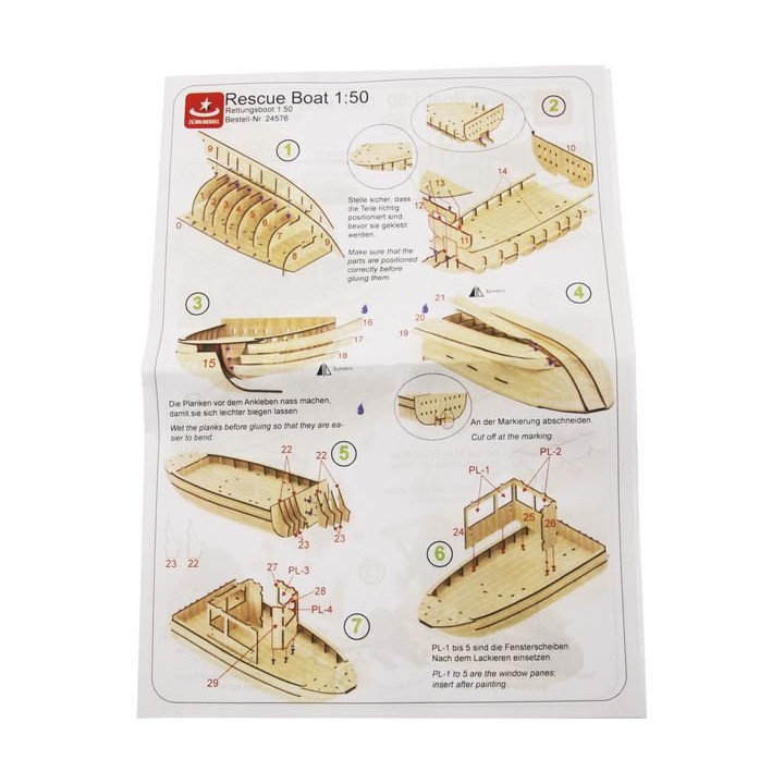 Türkmodel záchranný člun 1:50 kit