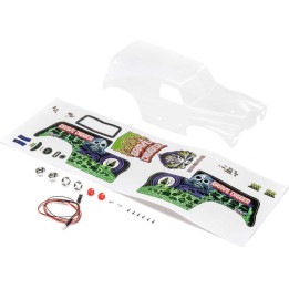 Losi karosérie Grave Digger nenabarvená: Mini LMT