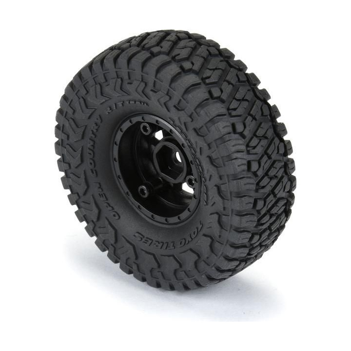 Pro-Line kolo s pneu 1:24 Toyo Open Country 1.0", disk H7 černý+ (4)