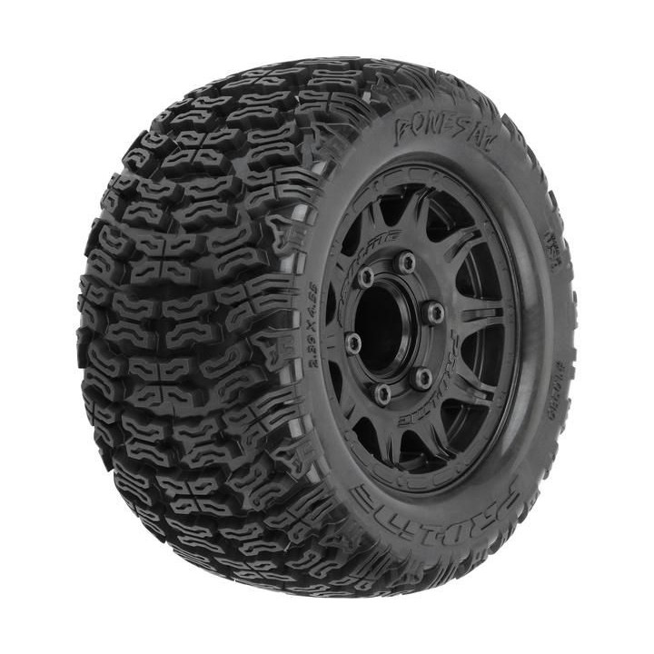 Pro-Line kolo s pneu 1:10 Bonesaw 2.8", H12/H14 disk černý (2)