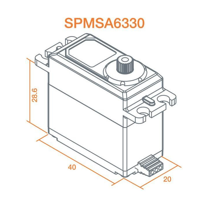 Spektrum servo A6330 17kg.cm BL HV MG 23T