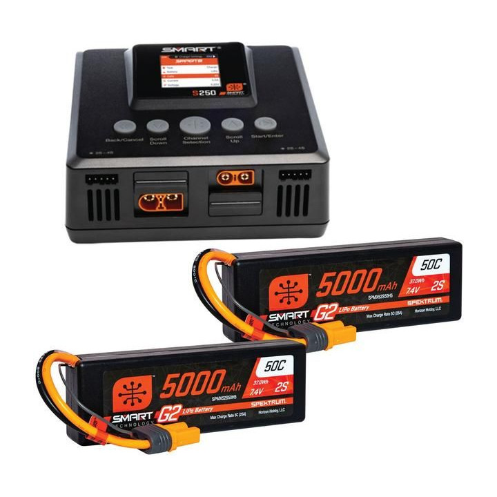 Spektrum Smart Powerstage G2 Car 4S 5000mAh 2S IC5 (2), S250