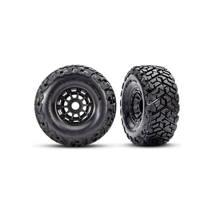 Traxxas kolo 2.2/3.2", disk černý, pneu Maxx Slash belted (2)