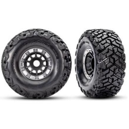Traxxas kolo 2.2/3.2", disk černý/polomatný beadlock, pneu Maxx Slash belted (pár)