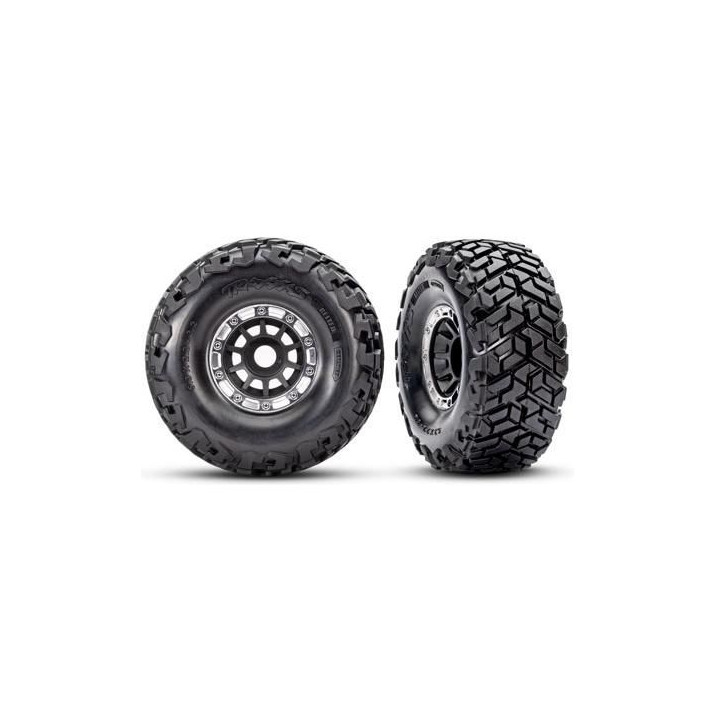 Traxxas kolo 2.2/3.2", disk černý/polomatný beadlock, pneu Maxx Slash belted (pár)