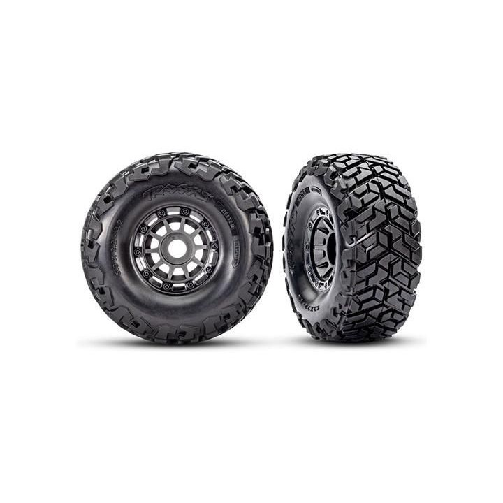 Traxxas kolo 2.2/3.2", disk šedý, pneu Maxx Slash belted (pár)