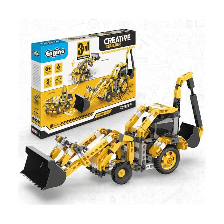 Engino Creative Builder nakladač s rypadlem 3v1