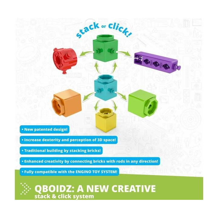 Engino Qboidz letadlo 5 modelů