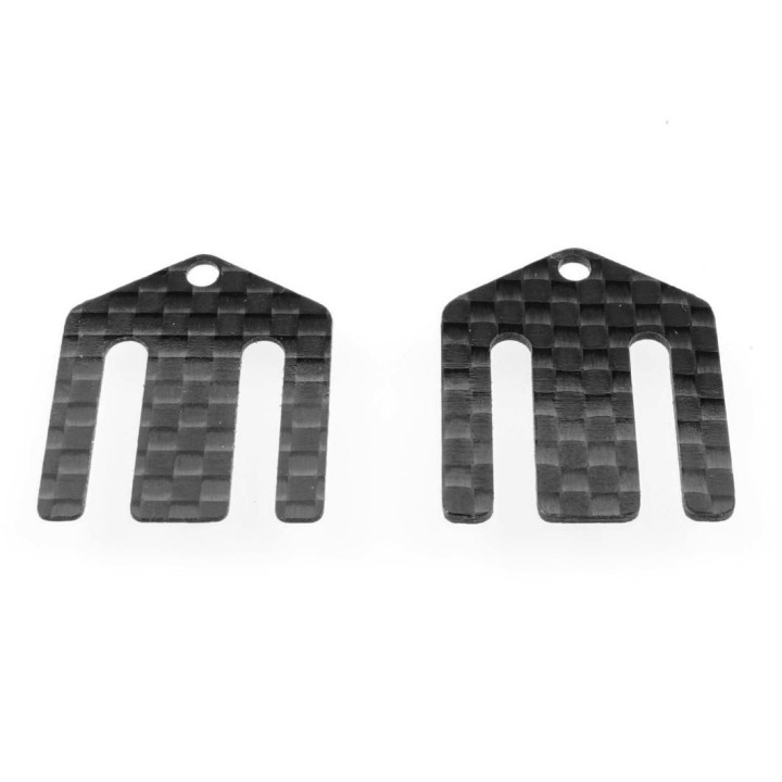 B7 Set karbonových podložek předního držáku ramen (0.5 mm | 1 mm)