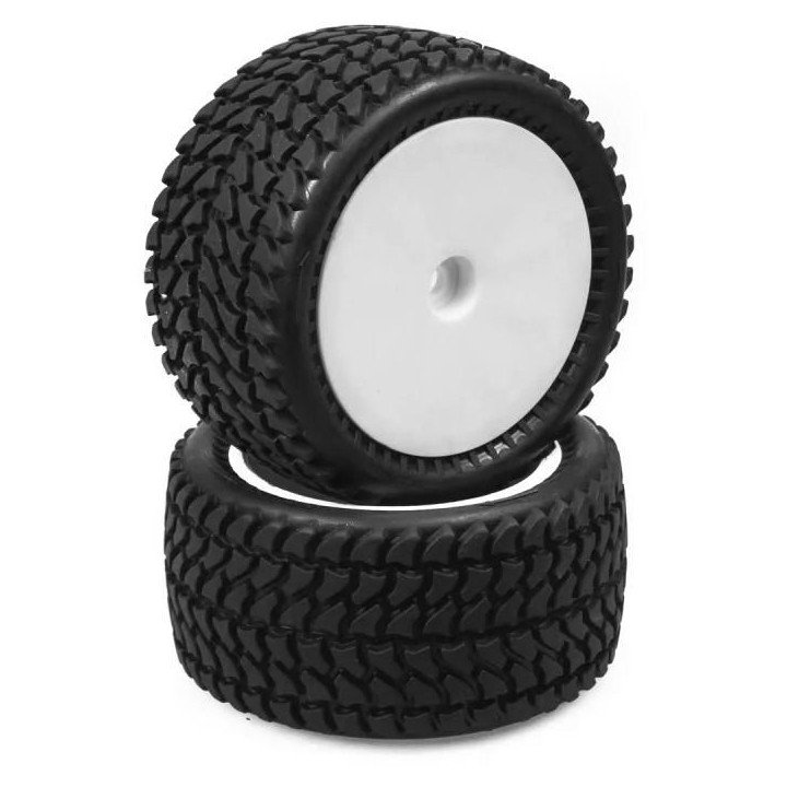 Zadní nalepené Off Road 1/10 gumy, hrubý silniční profil, 2 ks.
