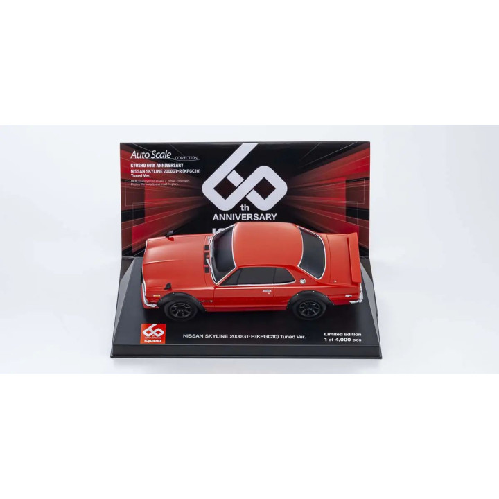Kyosho Autoscale Mini-Z Nissan Skyline 2000 GTR KPCG10 Red 60th Anniv