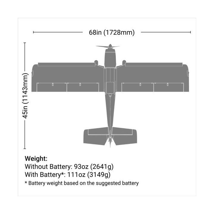 E-flite Super Timber 1.7m SAFE Select BNF Basic
