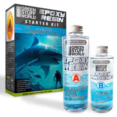 Crystal clear epoxy resin 300ml / Krištáľovo číra epoxidová živica 300ml