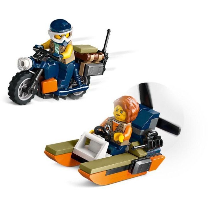 LEGO City - Helikoptéra na průzkum džungle v základním táboře
