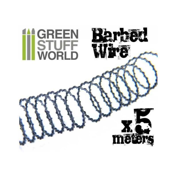 Barbed Wire 1/52-1/48 (28mm-30mm) - 5m / Ostnatý drôt 1/52-1/48 (28 mm-30 mm) - 5m