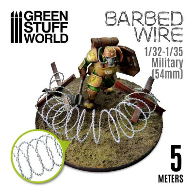 Barbed Wire 1/32-1/35 Military (54mm) - 5m / Ostnatý drôt 1/32-1/35 Military (54mm) - 5m